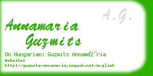 annamaria guzmits business card